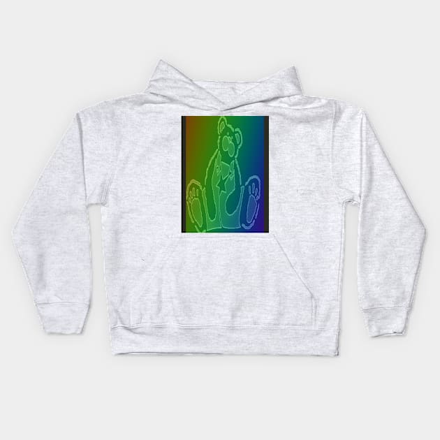 Polaroid Teddy Bear Kids Hoodie by TriForceDesign